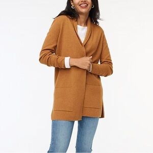 J. Crew Tan Open Front Cardigan
